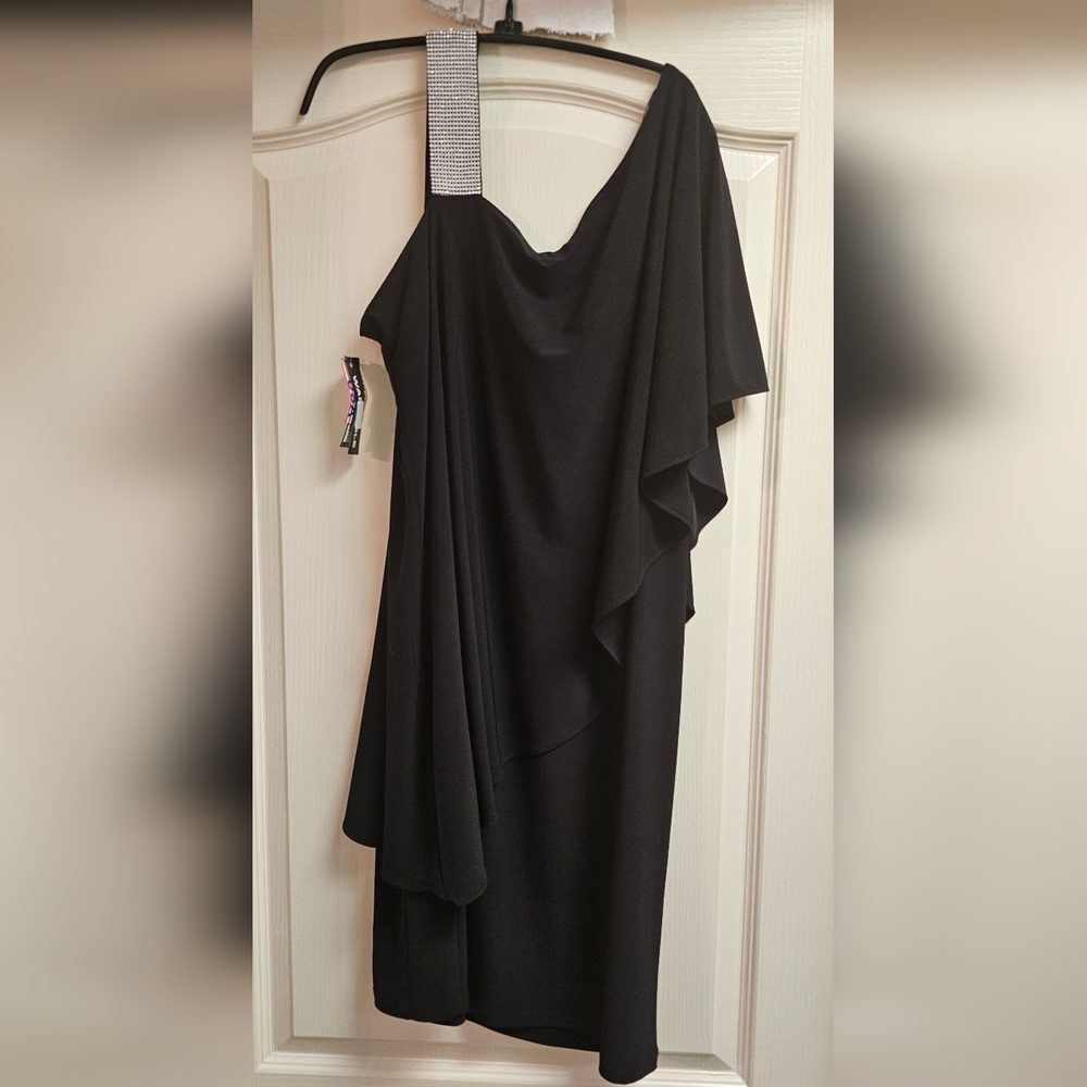 R&M Richards black dress with sequins